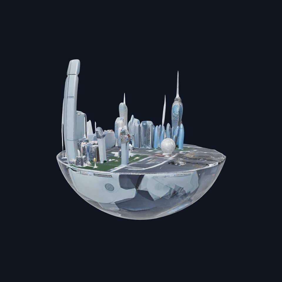 Futuristic Urban Cityscape Model Pack